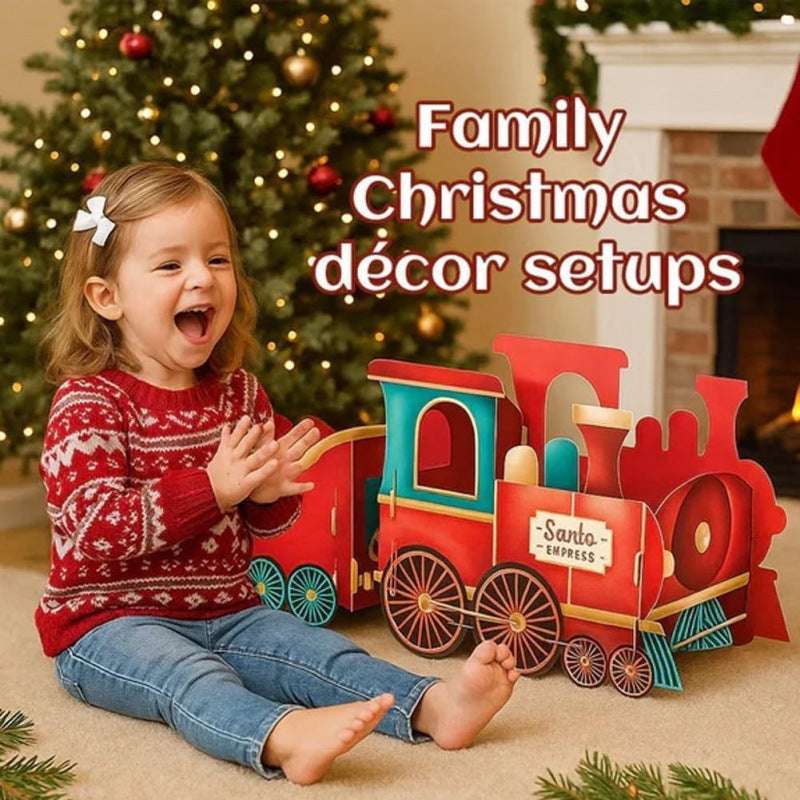 Home Children's Santa Claus Gift Train Decoration