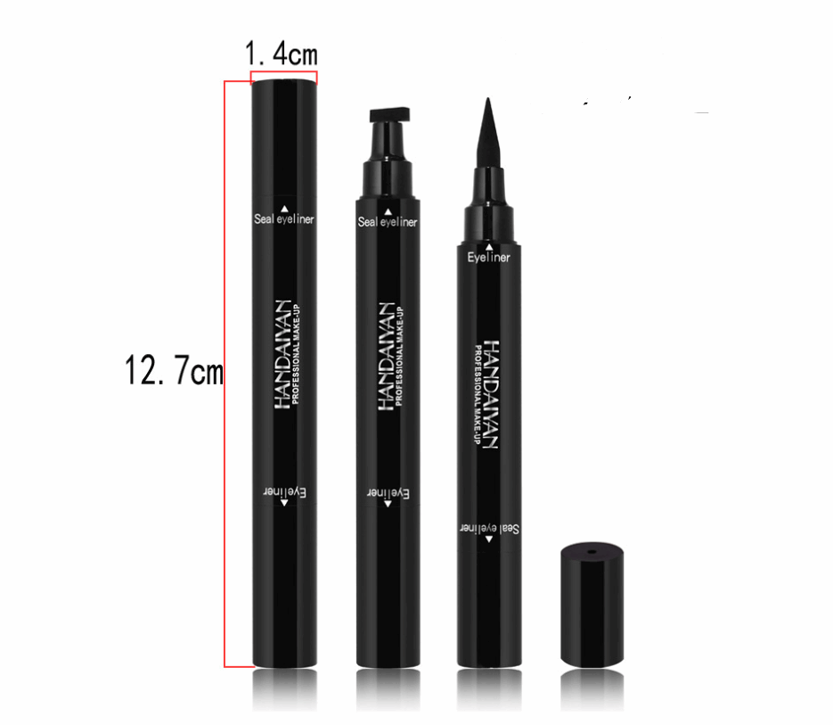 Double-headed seal eyeliner Triangle seal eyeliner 2-in-1