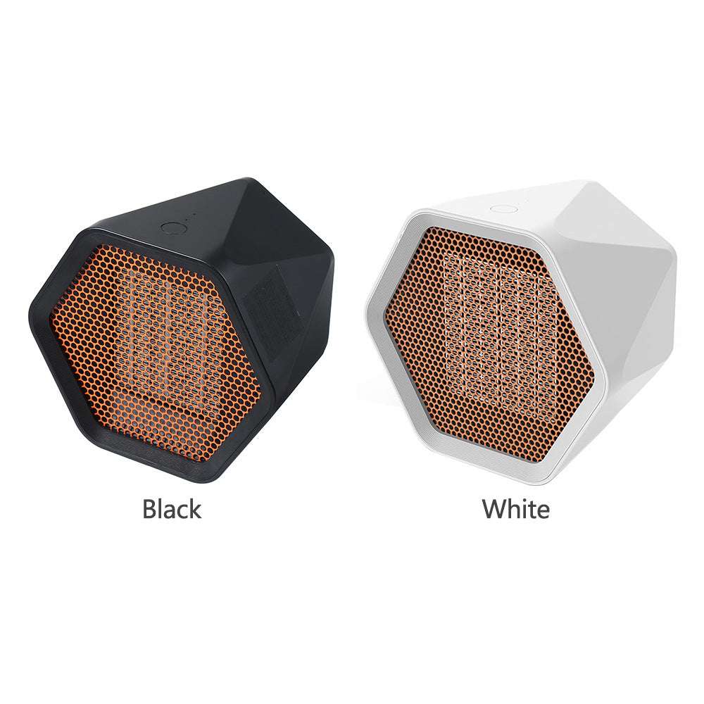 Mini Heater Fan Bladeless Heat Fan Desktop Electric Heater Hexagonal Heater Fan Heater Fan