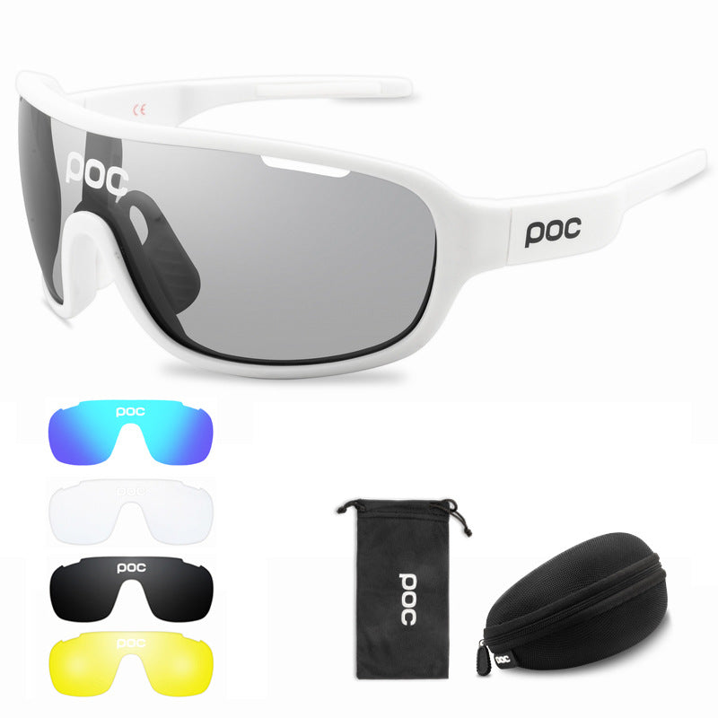 Polarized Color 5 Lens Set Full Frame Cycling Glasses