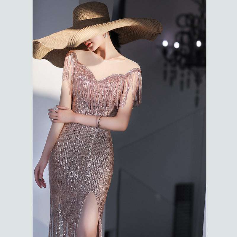 Stunning Fishtail Evening Dress The Perfect Choice for Banquets Shows and Glamorous Events!