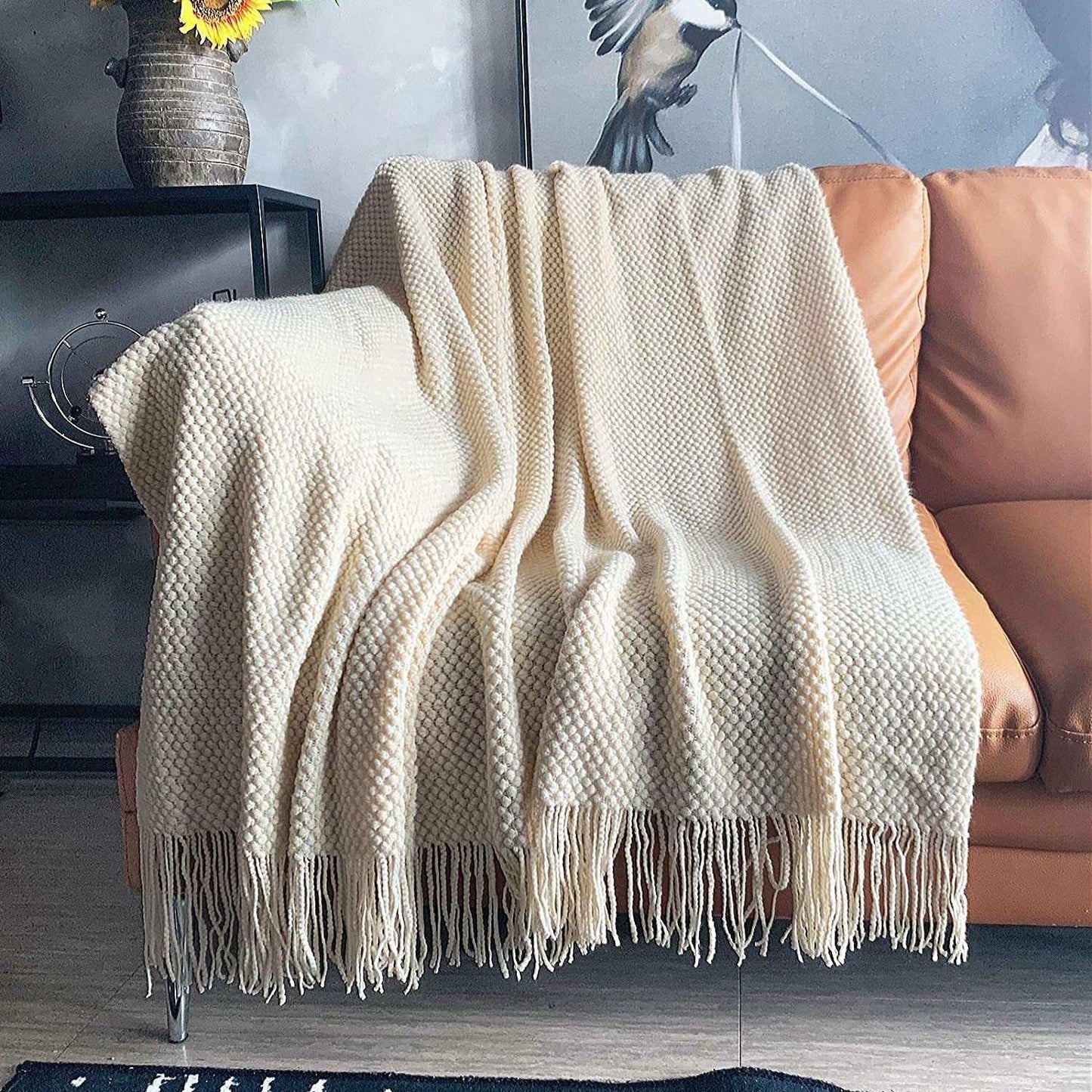 Sofa Blanket Air Conditioning Blanket Morandi Small Bubbles