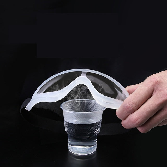 Transparent protective glasses