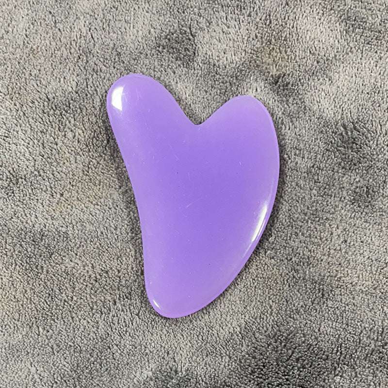 Resin Beeswax Heart-shaped Facial Scraper