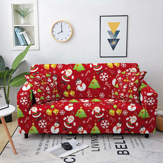 Christmas Print Sofa Cover All Inclusive