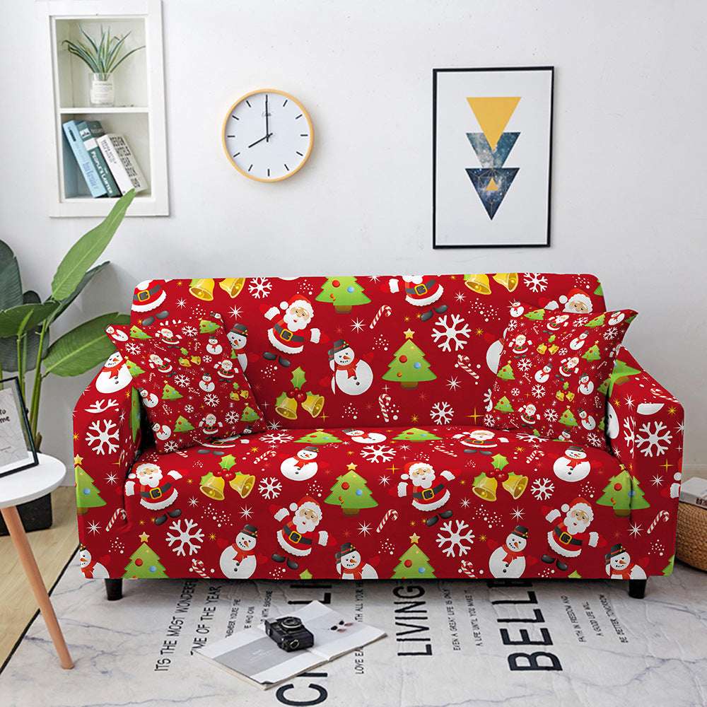 Christmas Print Sofa Cover All Inclusive