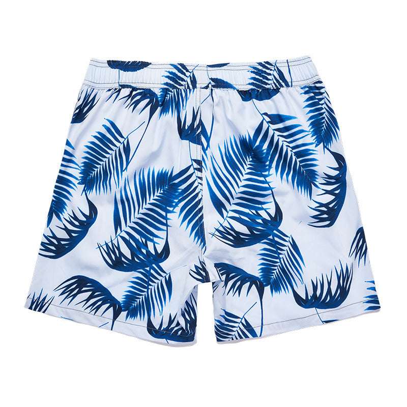 Men's Quick-drying Beach Pants Four-point Swimming Trunks Oversized Casual Shorts Beach Pants - globaltradeleader