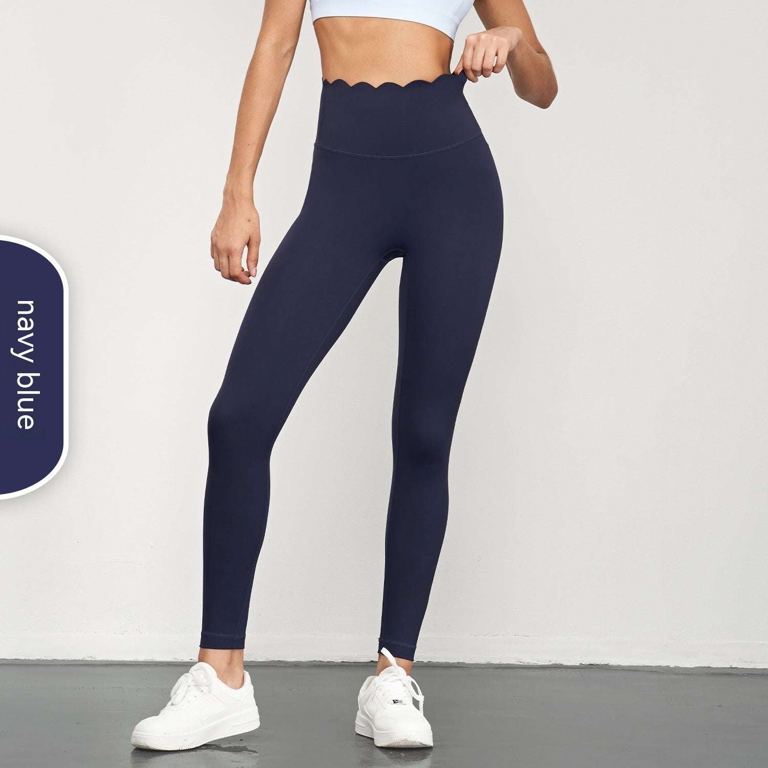High Top Sports Leggings Peach Hip Running Yoga - globaltradeleader