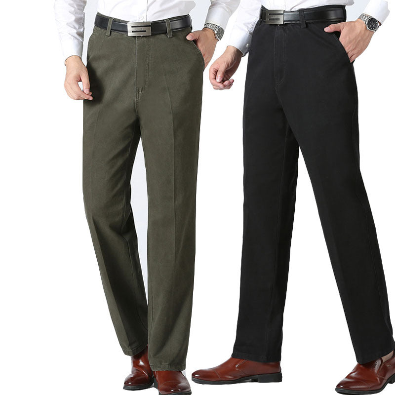 Middle-aged and elderly men's nine-point casual pants - globaltradeleader