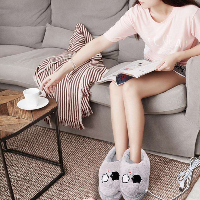 Separate feet usb foot warmers electric heating shoes - globaltradeleader