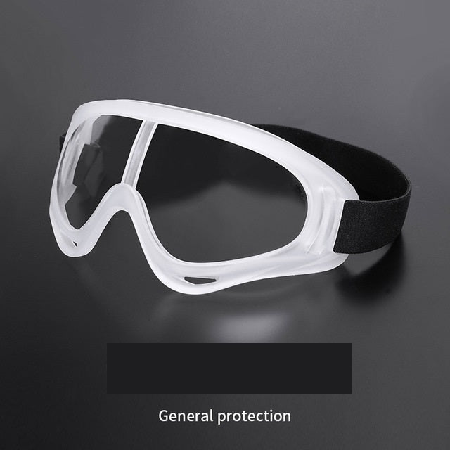 Transparent protective glasses