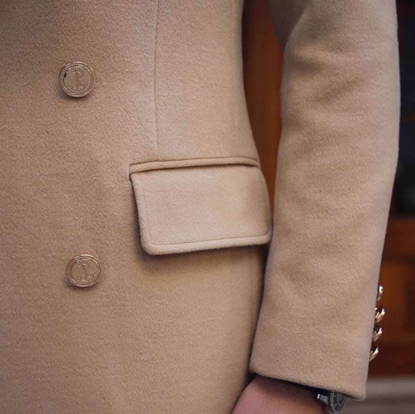 Wool Coat British Slim Fit - globaltradeleader