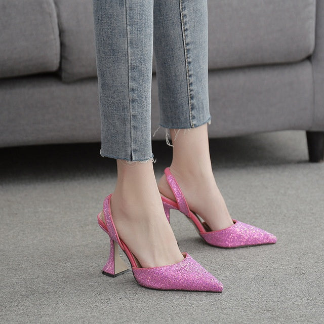 Ladies low cut high heels - globaltradeleader