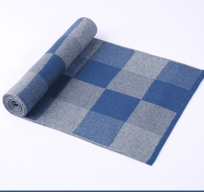 Men's scarf wool plaid scarf scarf winter scarf processing wholesale gift ladies knitting stitching