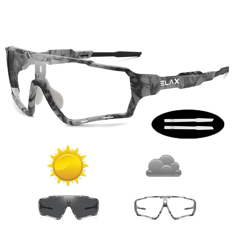 Cycling Color Changing Windproof Outdoor Sports Glasses