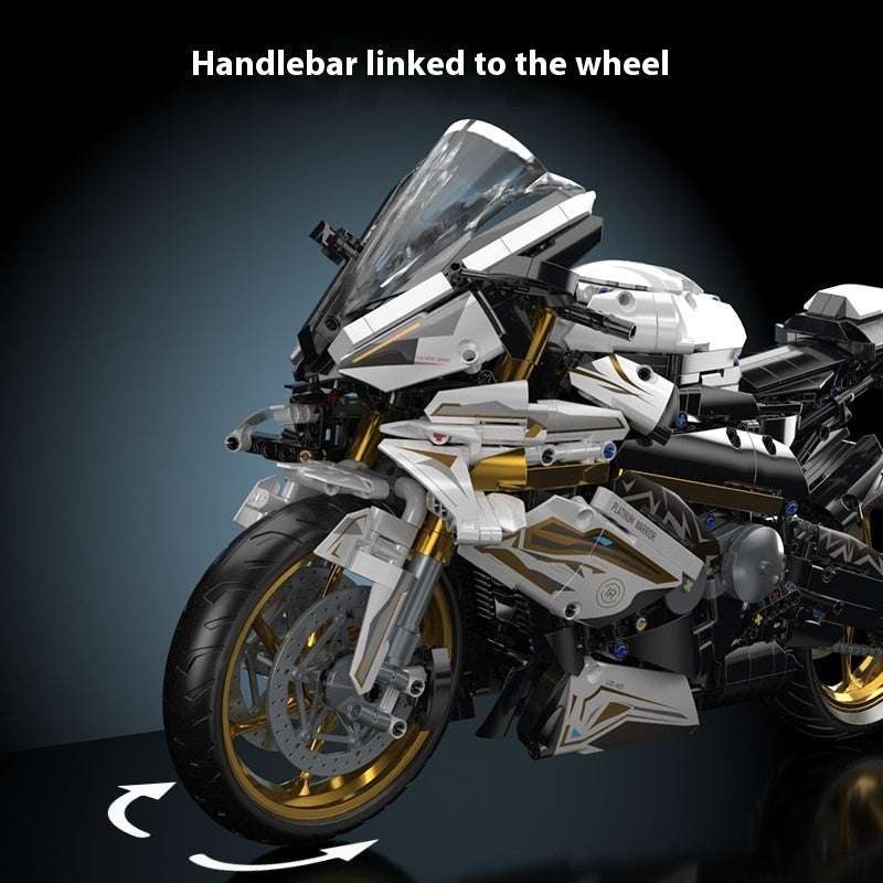Children's Puzzle High Difficulty Assembling Motorcycle Building Blocks Toy Decoration - globaltradeleader