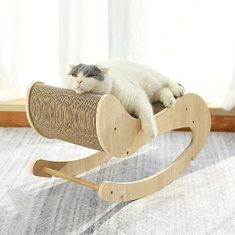 Cat Supplies Solid Wood Shaker Wear-resistant Corrugated Paper