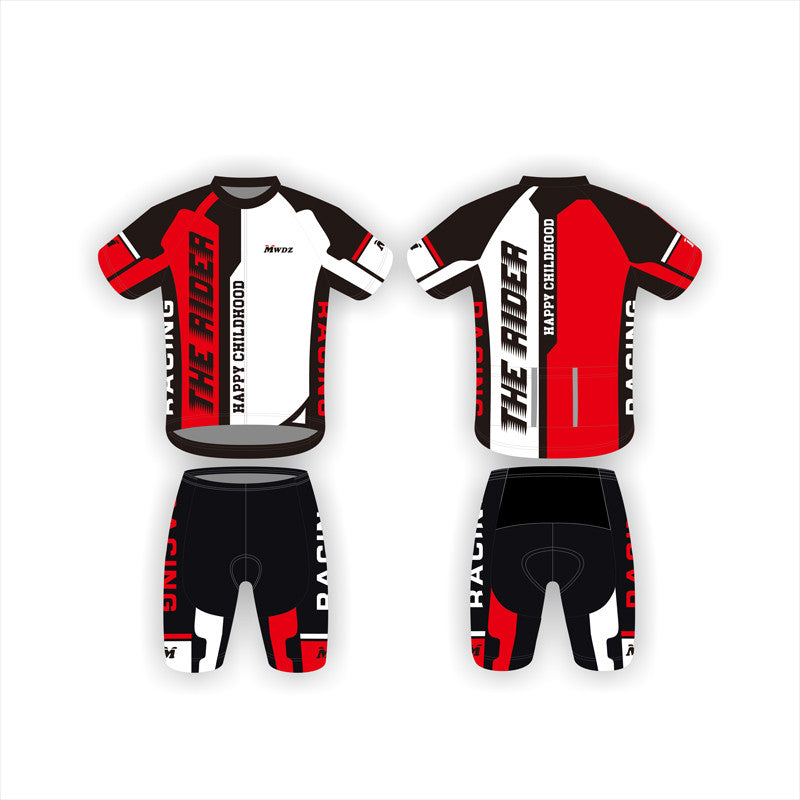 Long And Short-sleeved Thin Cycling Jersey With Balanced Wheels