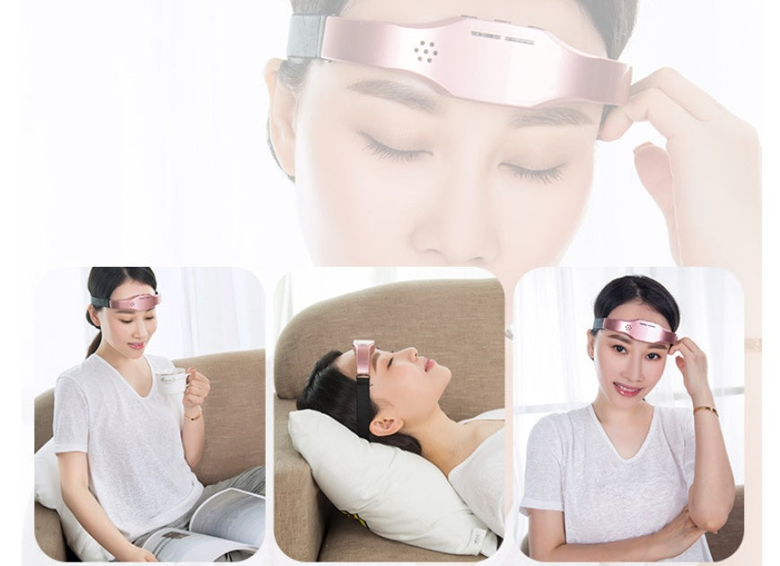 Head Massager Wireless Stress Relief Brain Massage Helmet Unisex Sleep Therapy Device - globaltradeleader
