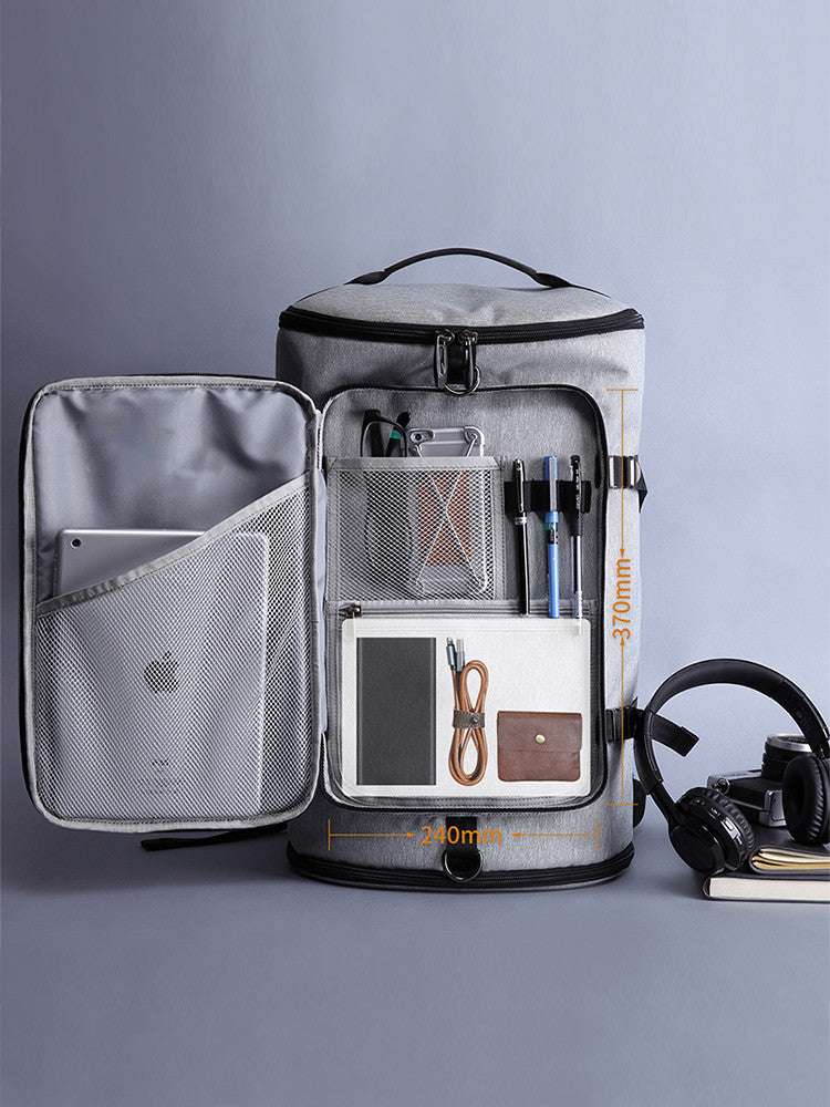 Bucket Cylinder Sports Outdoor Large Capacity Backpack