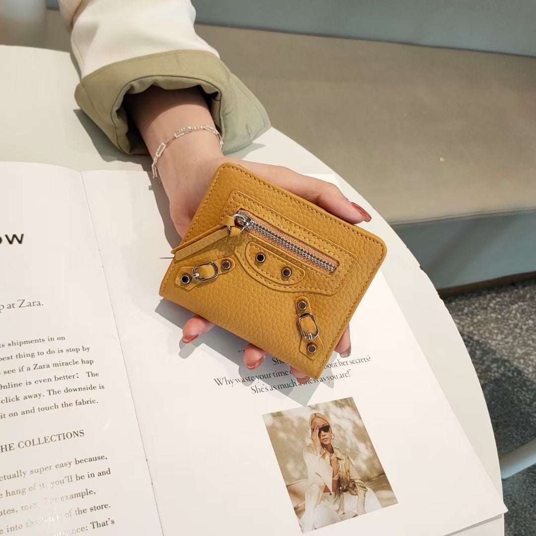 Luxury Designer Purse 100 Percent Genuine Leather Wallets Purses Fashion Small Money Bag Hasp Design Purse Wallet Purses Handbags