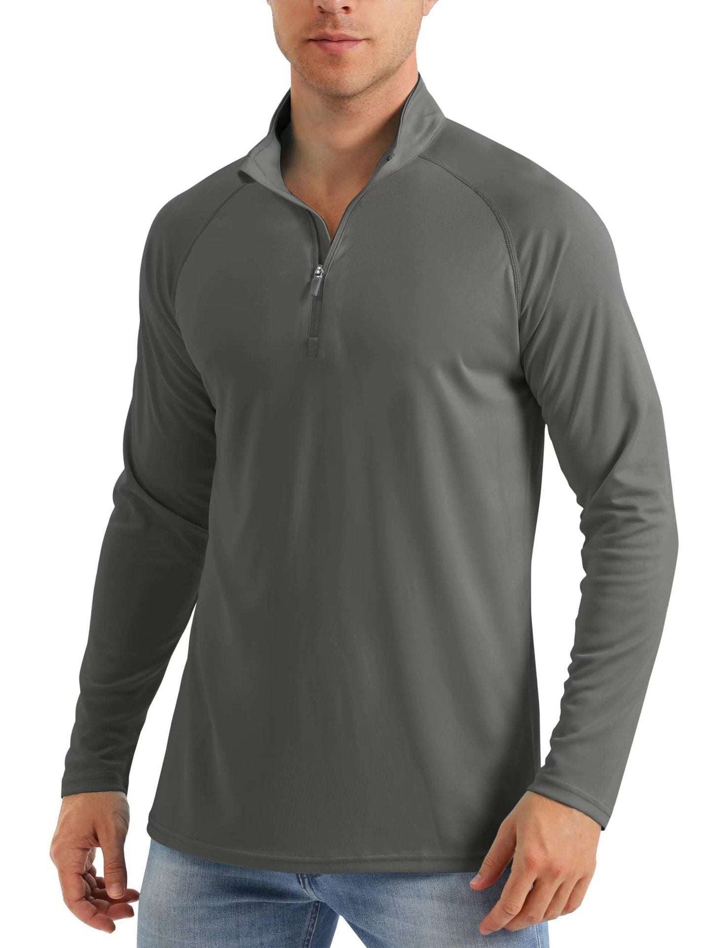 Men's Long-sleeved Quick-drying Sports Running Pullover Top - globaltradeleader