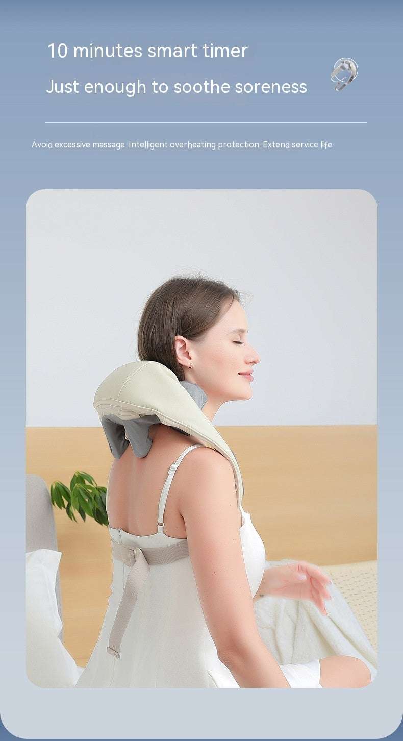 Shoulder And Neck Massage Instrument Neck Massager Neck Lifting Hot Compress Dredging Neck Trapezoid Muscle Clip Kneading - globaltradeleader