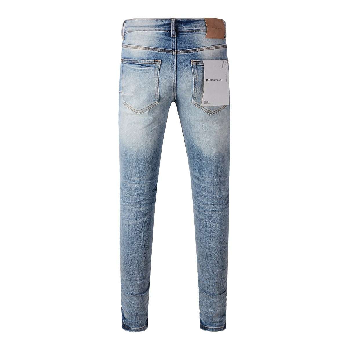 Men's American High Street Blue Patch Jeans - globaltradeleader