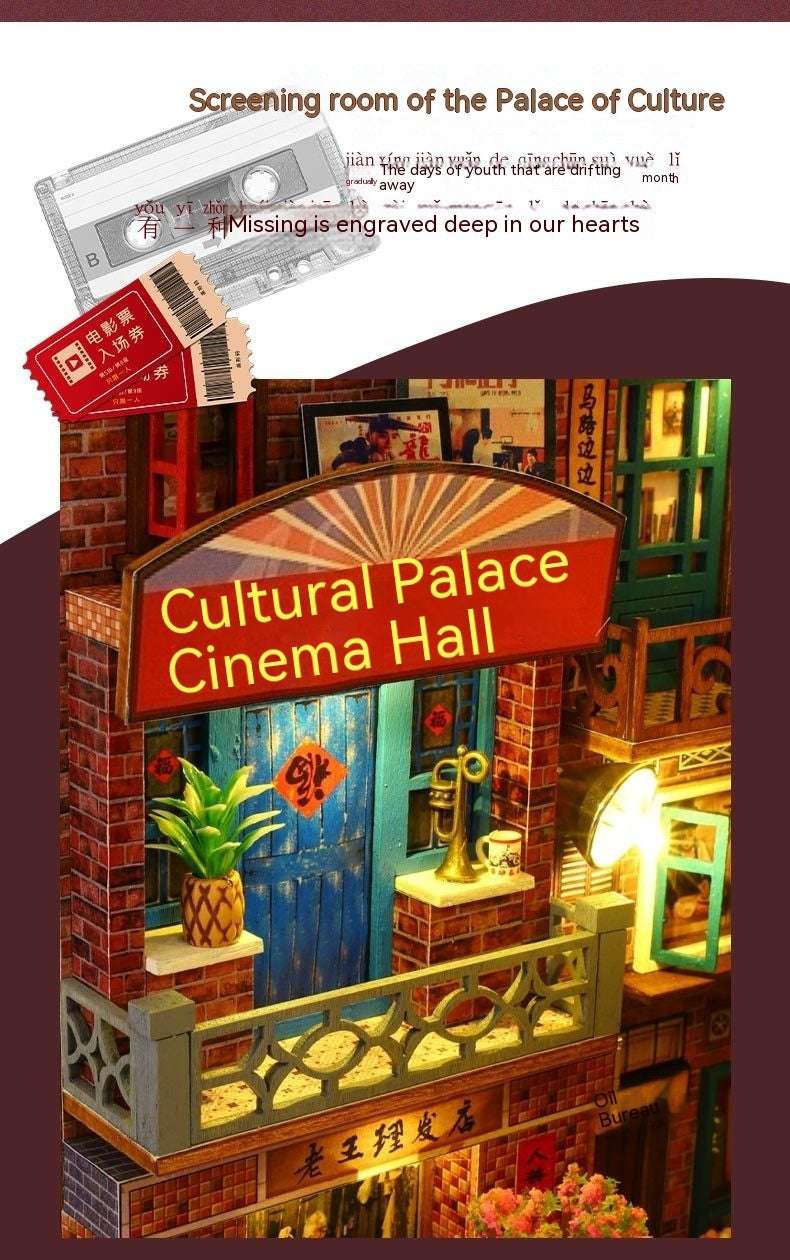 Diy Cottage Era Mark Hand-assembled 3D Puzzle Model Miniature House Model Ornaments