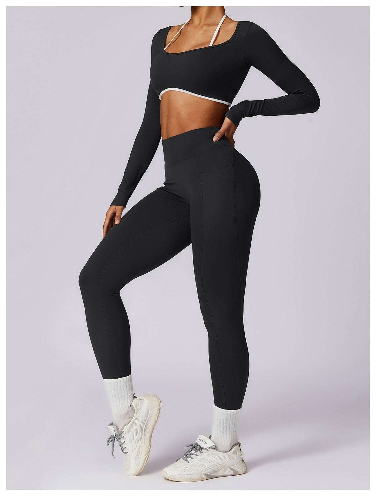 Quick-drying Beauty Back Yoga Clothing Top Long Sleeve Running Exercise T-shirt Long Sleeve Workout Clothes - globaltradeleader