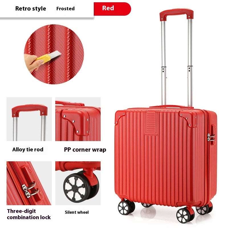 18-inch Trolley Case Printed Pattern Luggage Small Children Suitcase Boarding Bag Suitcase - globaltradeleader