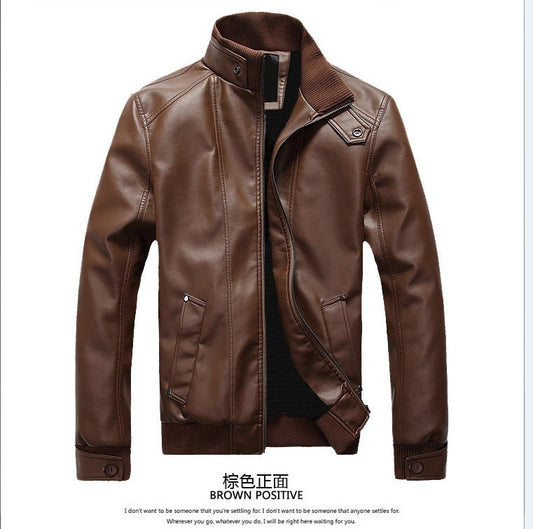 Spring, Autumn And Winter Men's Leather Jackets