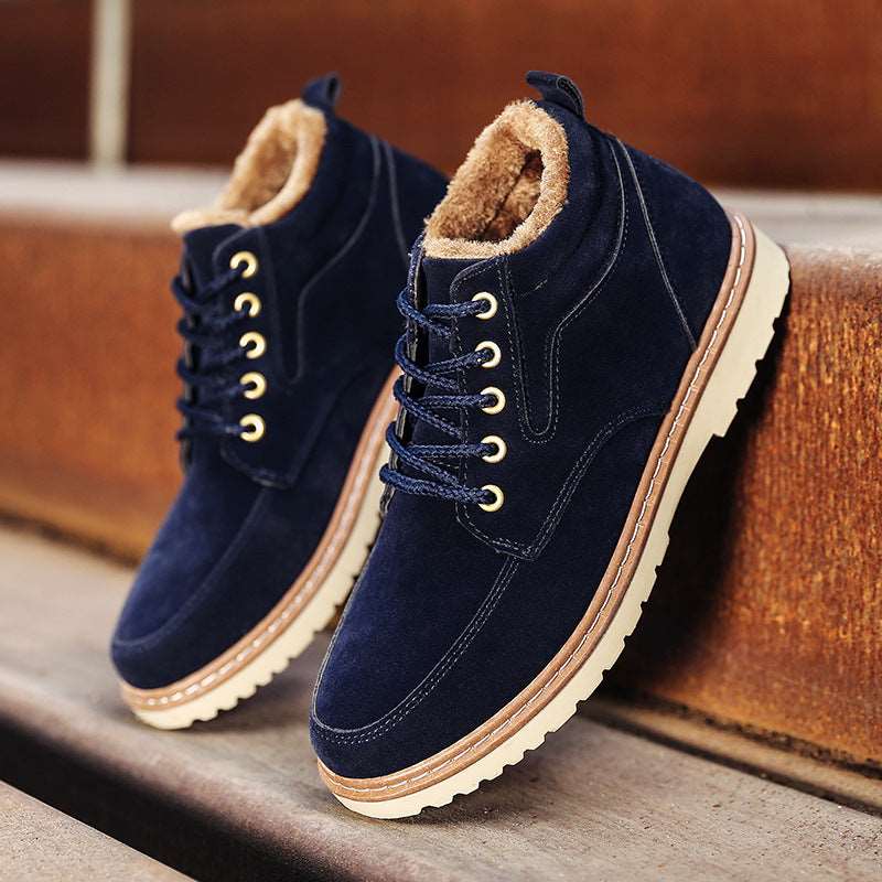 Casual plus cashmere and cotton Martin boots - globaltradeleader