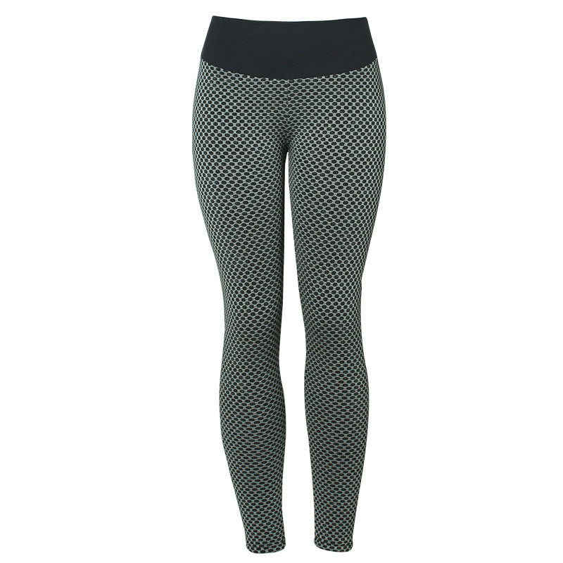 Plaid Leggings Fitness Yoga Pants Women's Seamless High Waist Breathable Gym Leggings - globaltradeleader