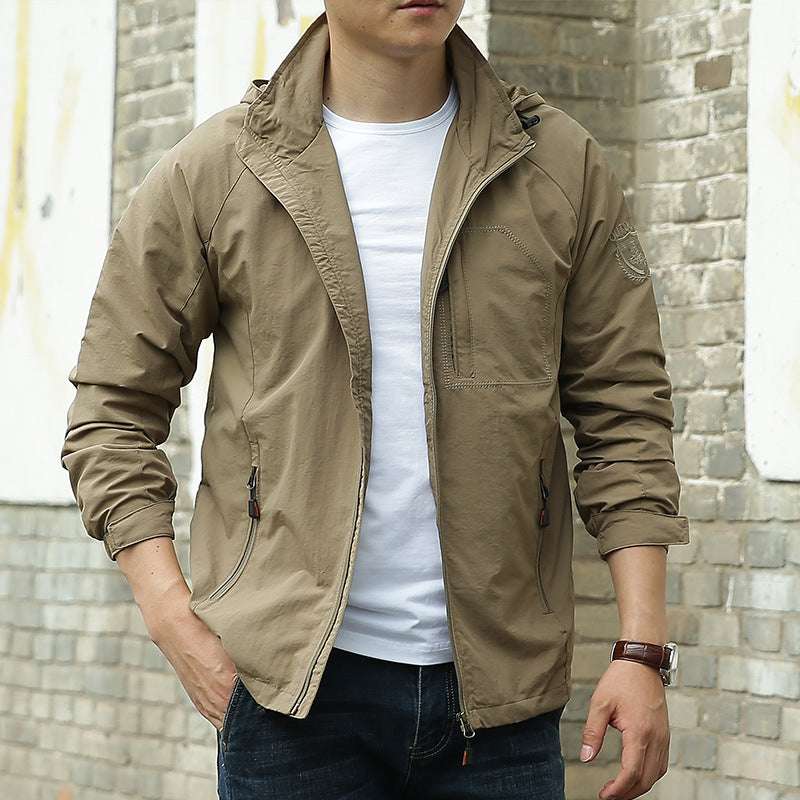 Men's Fashion Solid Color Single Outdoor Jacket - globaltradeleader