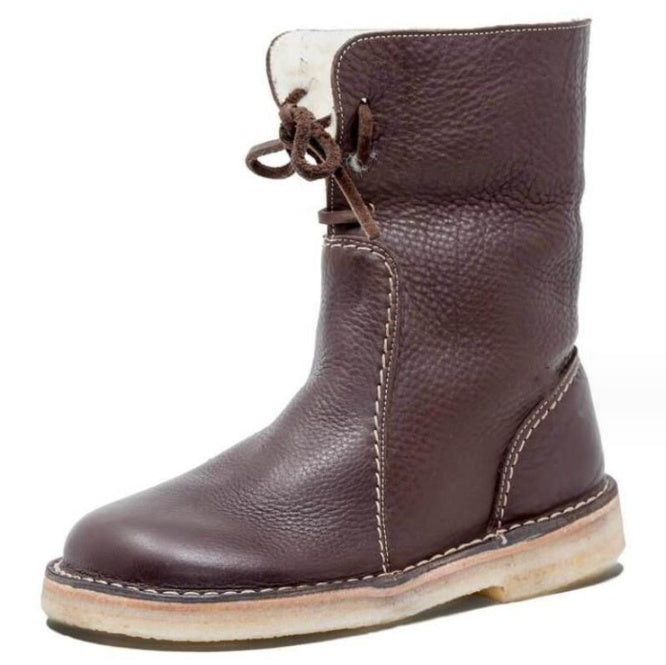 Women'S Boots Comfortable Flat Bottom Martin Boots Versatile Low Boots - globaltradeleader