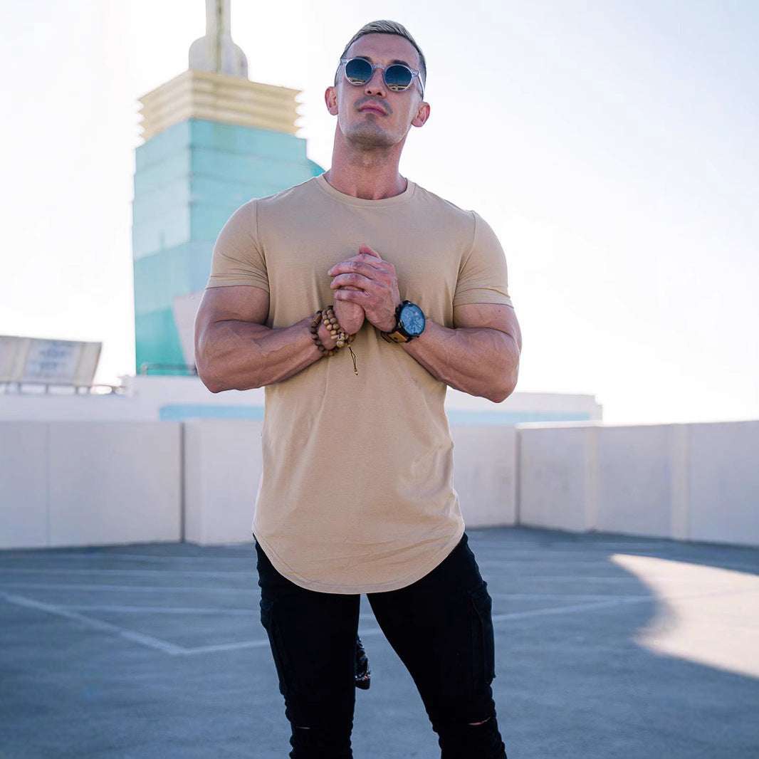 Men's Casual Short-sleeved Sports Fitness T-shirt - globaltradeleader