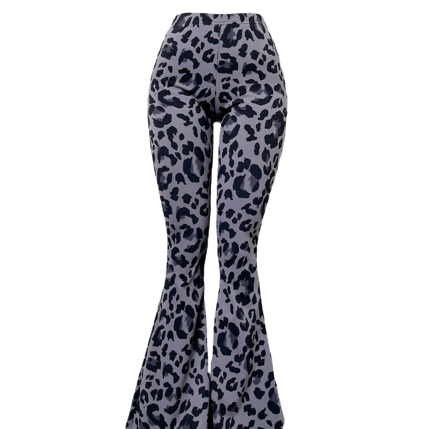 European And American Leopard Print Flared Pants - globaltradeleader
