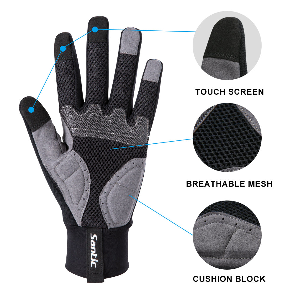 Cycling Windproof Long Finger Bike Gloves