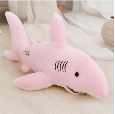 Large Pink Shark Soft Stuffed Plush Toy