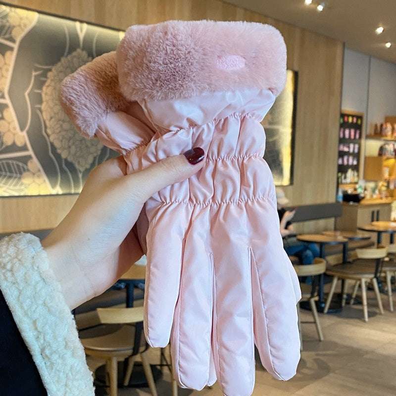 Winter Women's Warm Korean-style Touch Screen Riding Gloves - globaltradeleader