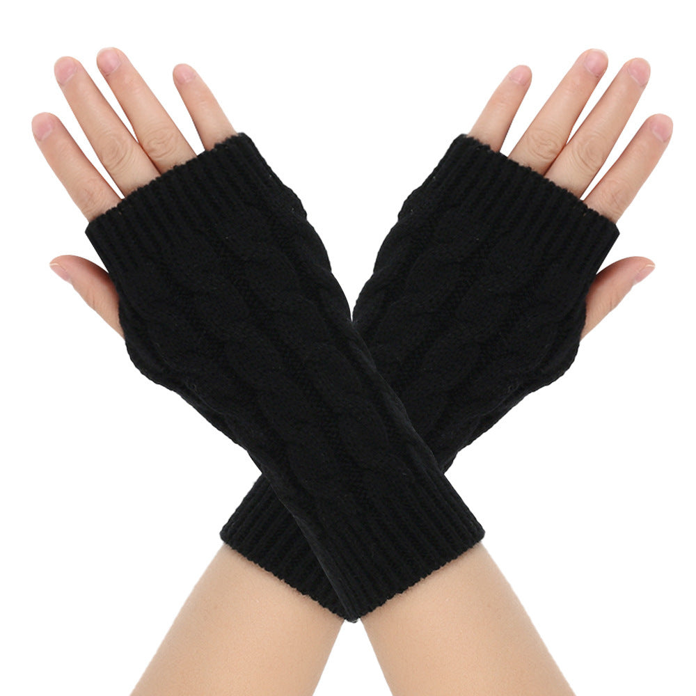 Warm Wool Gloves Winter Men's Open Finger - globaltradeleader