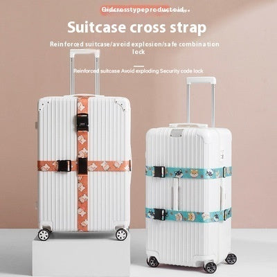 Password Lock Safety Belt Suitcase Band Trolley Case Packing Belt - globaltradeleader
