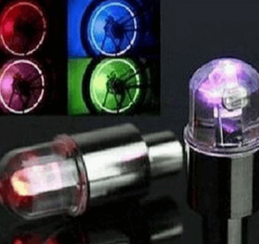 Bicycle electric car hot wheels colorful nozzle lights car motorcycle nozzle lamp