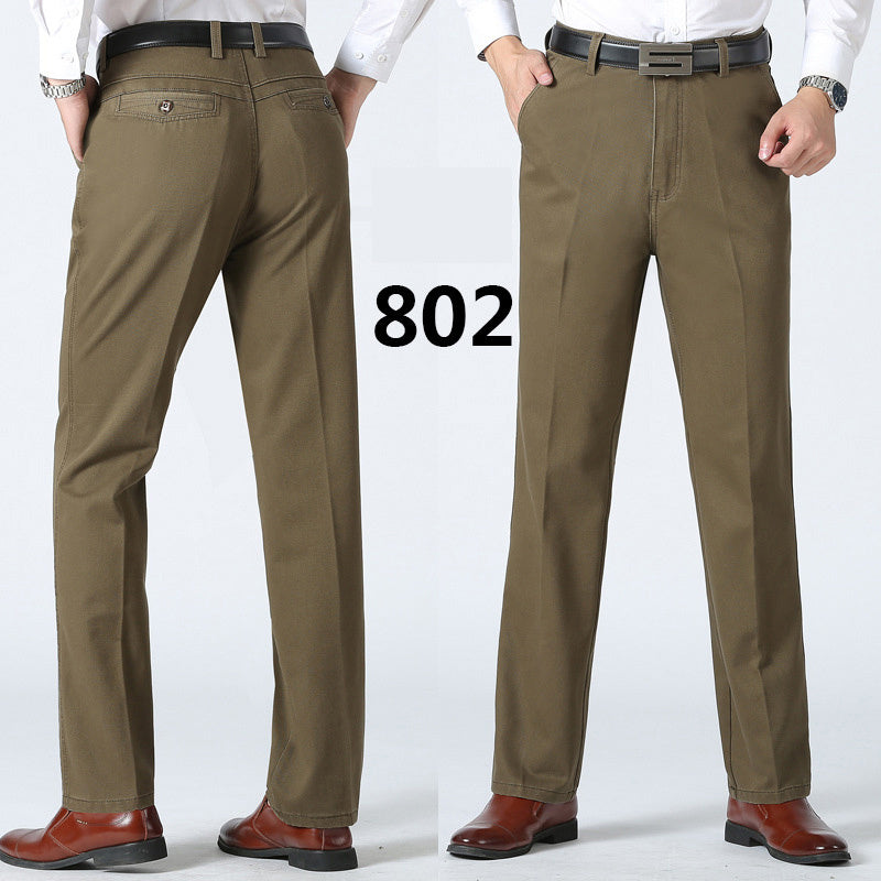 Middle-aged and elderly men's nine-point casual pants - globaltradeleader