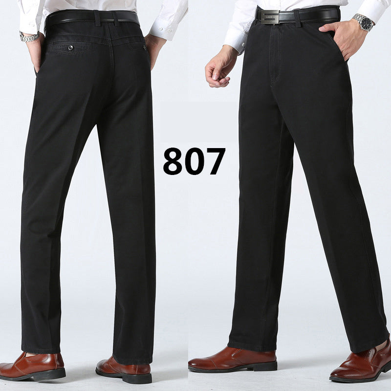 Middle-aged and elderly men's nine-point casual pants - globaltradeleader