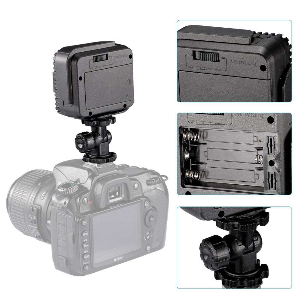 Neewer CN-LUX360 5400K Dimmable LED Video Light Lamp forNikon Camera DV Camcorder