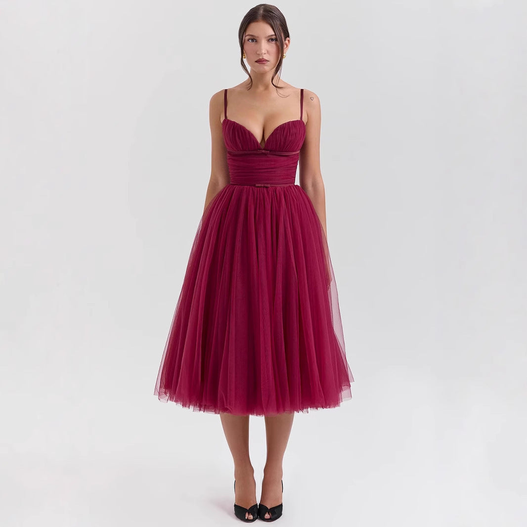 Sling Backless Dress Christmas Banquet - globaltradeleader