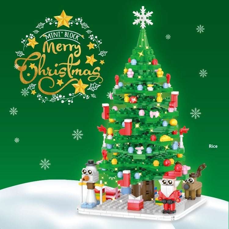 Christmas Tree Countdown Puzzle Assembled Building Block Toys - globaltradeleader