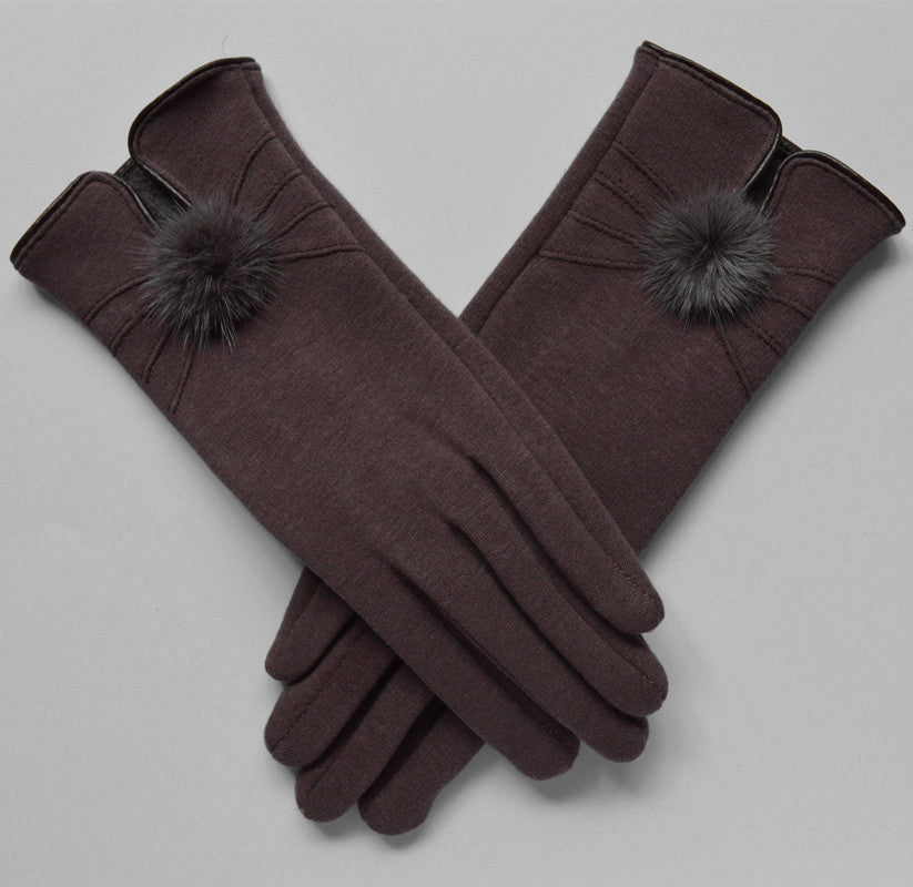 Women's Winter Warm Spun Velvet Gloves - globaltradeleader